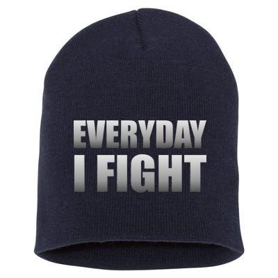 Everyday I Fight Cancer Tribute Short Acrylic Beanie