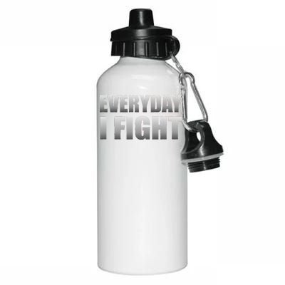 Everyday I Fight Cancer Tribute Aluminum Water Bottle