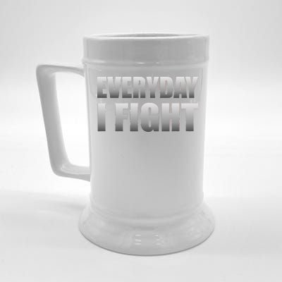 Everyday I Fight Cancer Tribute Beer Stein