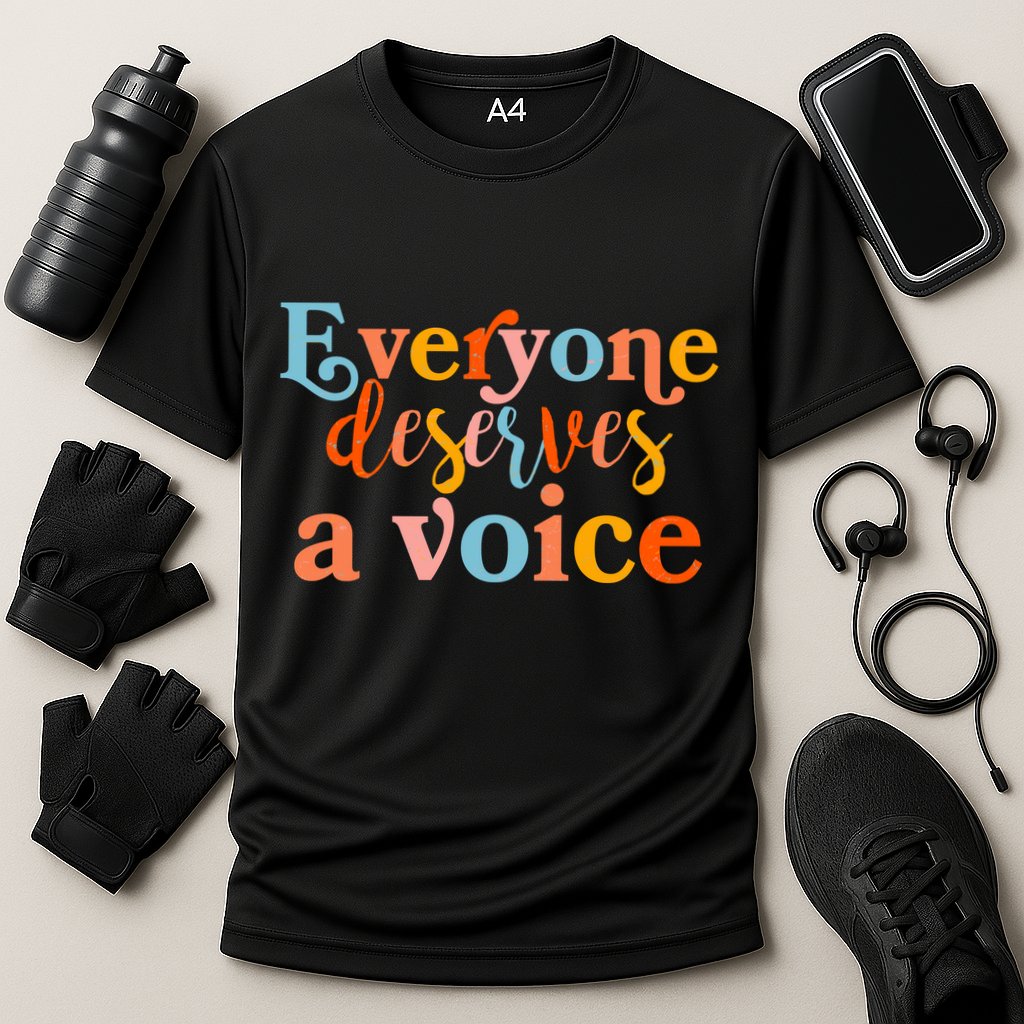 Everyone Deserves A Voice Cooling Performance Crew T-Shirt