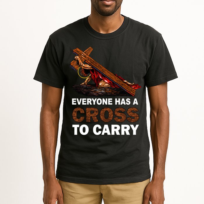Everyone Has A Cross To Carry Jesus Tall T-Shirt