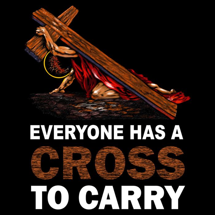 Everyone Has A Cross To Carry Jesus Cooling Performance Long Sleeve Crew