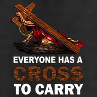 Everyone Has A Cross To Carry Jesus Golf Towel