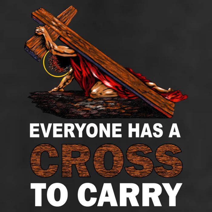 Everyone Has A Cross To Carry Jesus Golf Towel