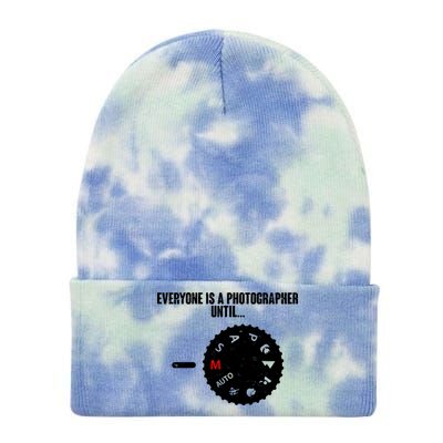 Everyone Is A Photographer Until Tie Dye 12in Knit Beanie