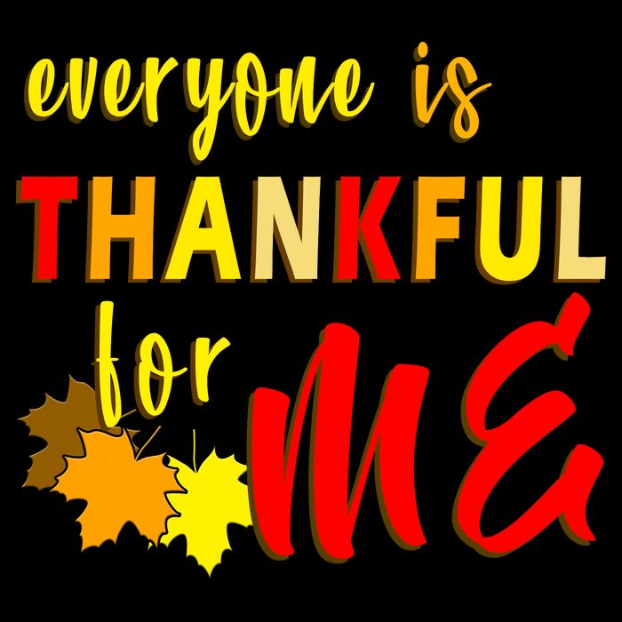 Everyone Is Thankful For Me Stripe Pom Pom Beanie