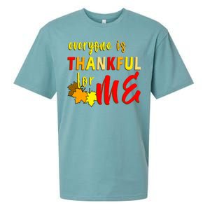 Everyone Is Thankful For Me Sueded Cloud Jersey T-Shirt