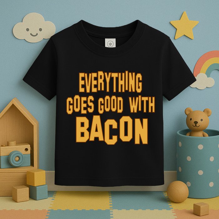 Everything Goes Good With Bacon Toddler T-Shirt