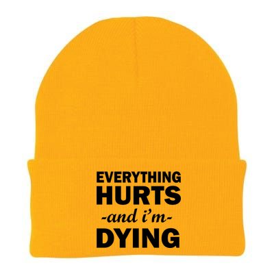 Everything Hurts And I'm Dying Knit Cap Winter Beanie