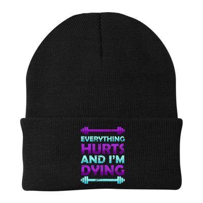 Everything Hurts And I'm Dying Exercise Knit Cap Winter Beanie