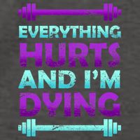 Everything Hurts And I'm Dying Exercise Vector Backpack