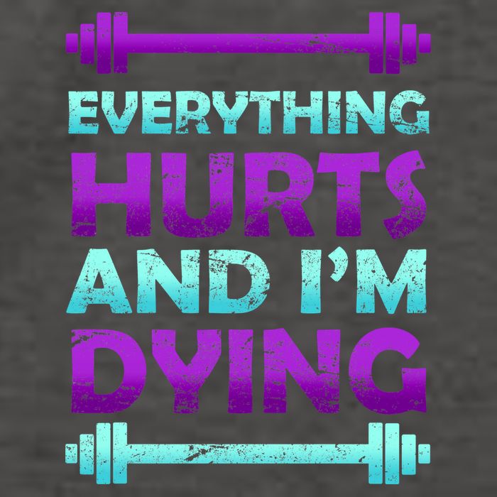 Everything Hurts And I'm Dying Exercise Vector Backpack