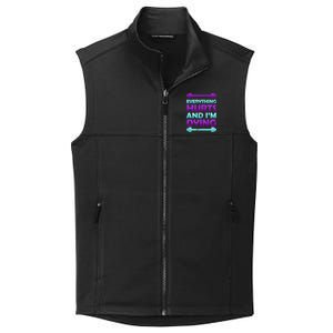 Everything Hurts And I'm Dying Exercise Collective Smooth Fleece Vest