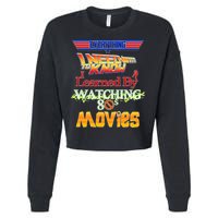 Everything I Need To Know - 80s Movies Cropped Pullover Crew