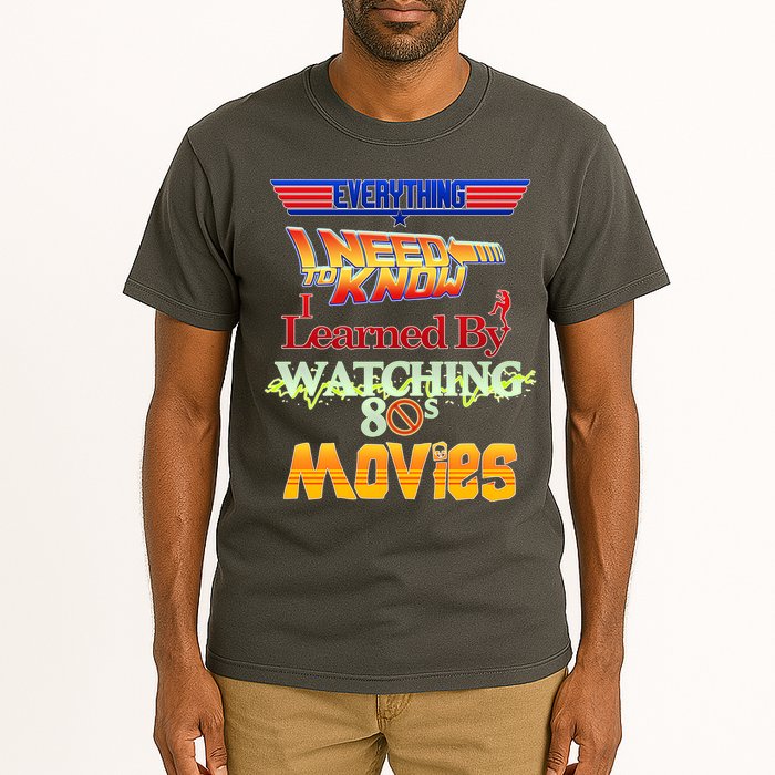 Everything I Need To Know - 80s Movies Tall T-Shirt