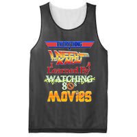 Everything I Need To Know - 80s Movies Mesh Reversible Basketball Jersey Tank