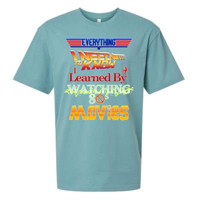 Everything I Need To Know - 80s Movies Sueded Cloud Jersey T-Shirt