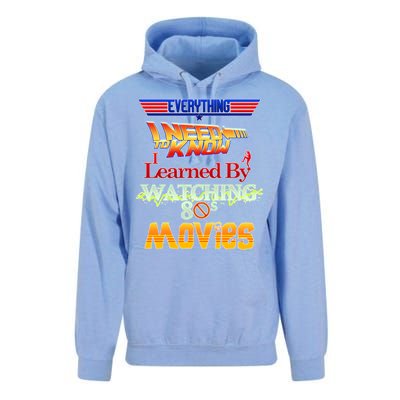 Everything I Need To Know - 80s Movies Unisex Surf Hoodie