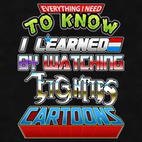 Everything I Need To Know I Learned By Watching Eighties Cartoons Ladies PosiCharge Tri-Blend Wicking Tank
