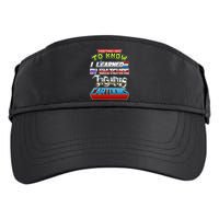 Everything I Need To Know I Learned By Watching Eighties Cartoons Adult Drive Performance Visor