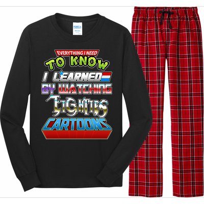 Everything I Need To Know I Learned By Watching Eighties Cartoons Long Sleeve Pajama Set