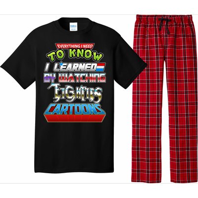 Everything I Need To Know I Learned By Watching Eighties Cartoons Pajama Set