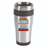 Everything I Need To Know I Learned By Watching Eighties Cartoons 16oz Travel Tumbler