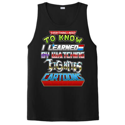 Everything I Need To Know I Learned By Watching Eighties Cartoons PosiCharge Competitor Tank