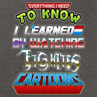Everything I Need To Know I Learned By Watching Eighties Cartoons Cotton Canvas Backpack