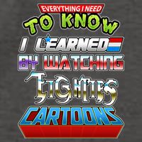 Everything I Need To Know I Learned By Watching Eighties Cartoons Vector Backpack