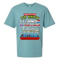 Everything I Need To Know I Learned By Watching Eighties Cartoons Sueded Cloud Jersey T-Shirt