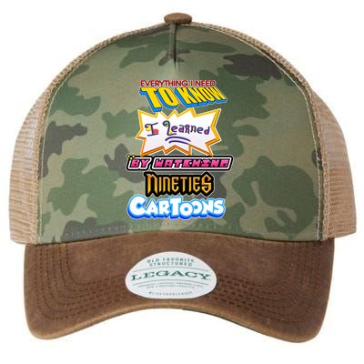Everything I Need To Know I Learned By Watching Nineties Cartoons Legacy Tie Dye Trucker Hat