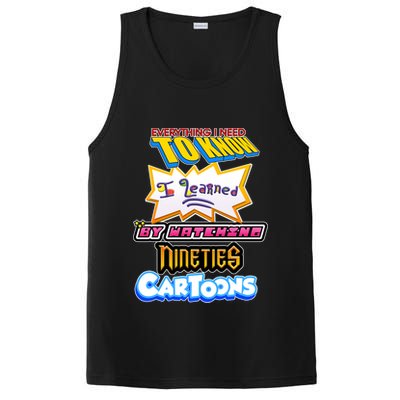 Everything I Need To Know I Learned By Watching Nineties Cartoons PosiCharge Competitor Tank
