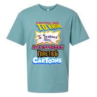 Everything I Need To Know I Learned By Watching Nineties Cartoons Sueded Cloud Jersey T-Shirt