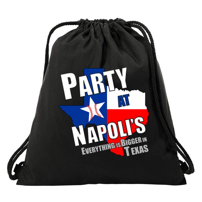 Everything is Bigger In Texas Party At Napoli's Drawstring Bag
