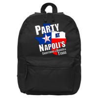 Everything is Bigger In Texas Party At Napoli's 16 in Basic Backpack