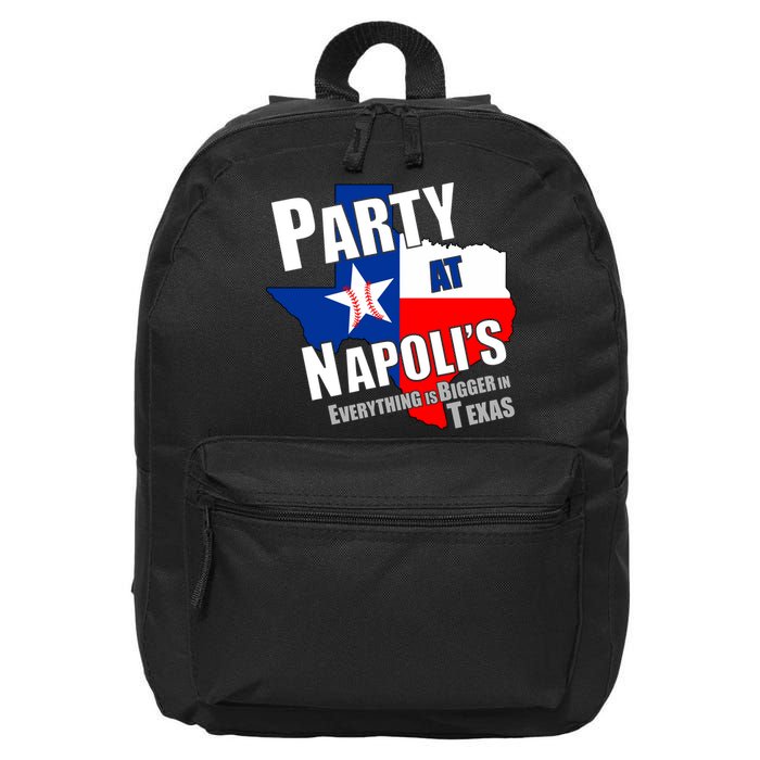 Everything is Bigger In Texas Party At Napoli's 16 in Basic Backpack