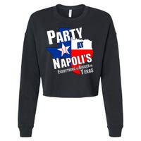 Everything is Bigger In Texas Party At Napoli's Cropped Pullover Crew