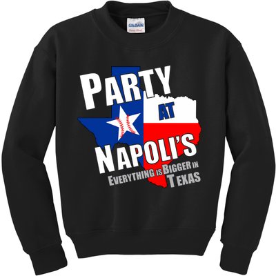 Everything is Bigger In Texas Party At Napoli's Kids Sweatshirt