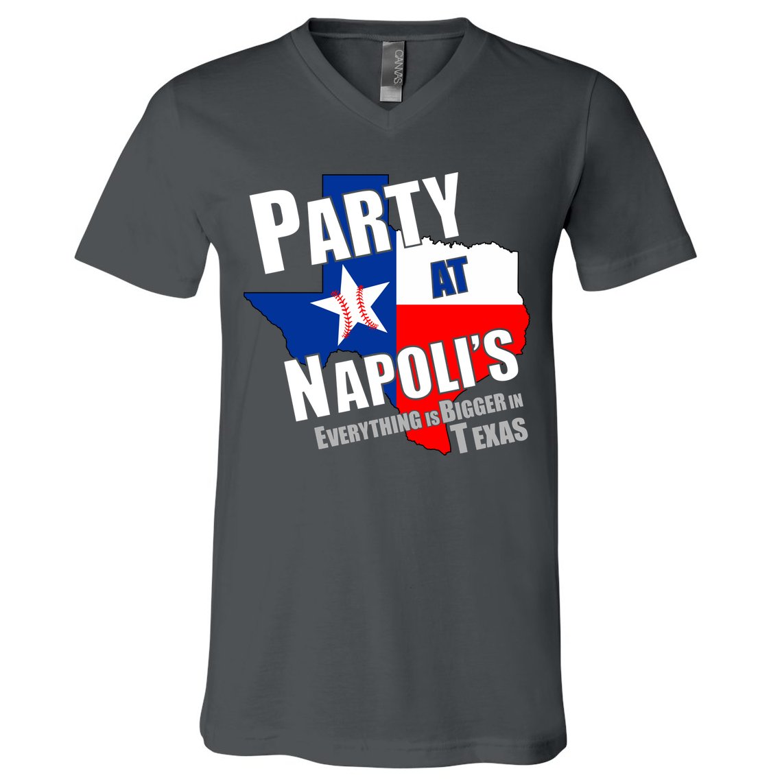 Everything is Bigger In Texas Party At Napoli's V-Neck T-Shirt