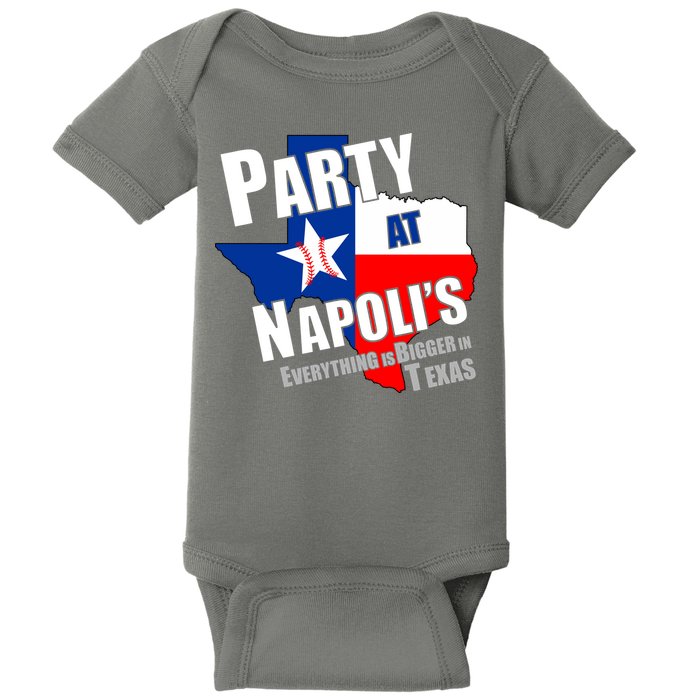Everything is Bigger In Texas Party At Napoli's Baby Bodysuit