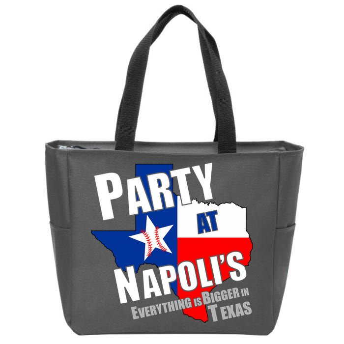 Everything is Bigger In Texas Party At Napoli's Zip Tote Bag