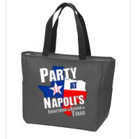 Everything is Bigger In Texas Party At Napoli's Zip Tote Bag