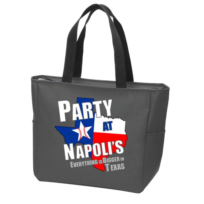 Everything is Bigger In Texas Party At Napoli's Zip Tote Bag