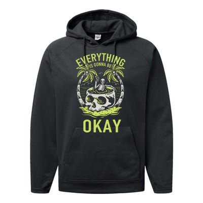 Everything Is Gonna Be Okay Performance Fleece Hoodie