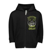 Everything Is Gonna Be Okay Toddler Zip Fleece Hoodie