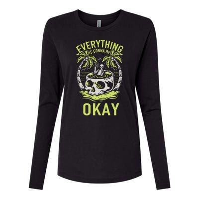 Everything Is Gonna Be Okay Womens Cotton Relaxed Long Sleeve T-Shirt