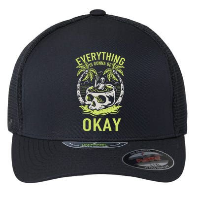 Everything Is Gonna Be Okay Flexfit Unipanel Trucker Cap