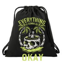 Everything Is Gonna Be Okay Drawstring Bag