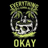 Everything Is Gonna Be Okay Drawstring Bag
